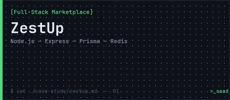 ZestUp — Full-Stack Marketplace: A restaurant ordering and delivery platform so Pakistani restaurants can stop paying 30%+ commissions to aggregators like Foodpanda.